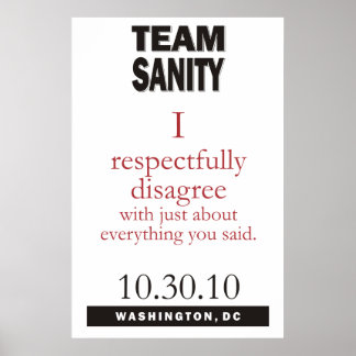 Póster Team Sanity poster