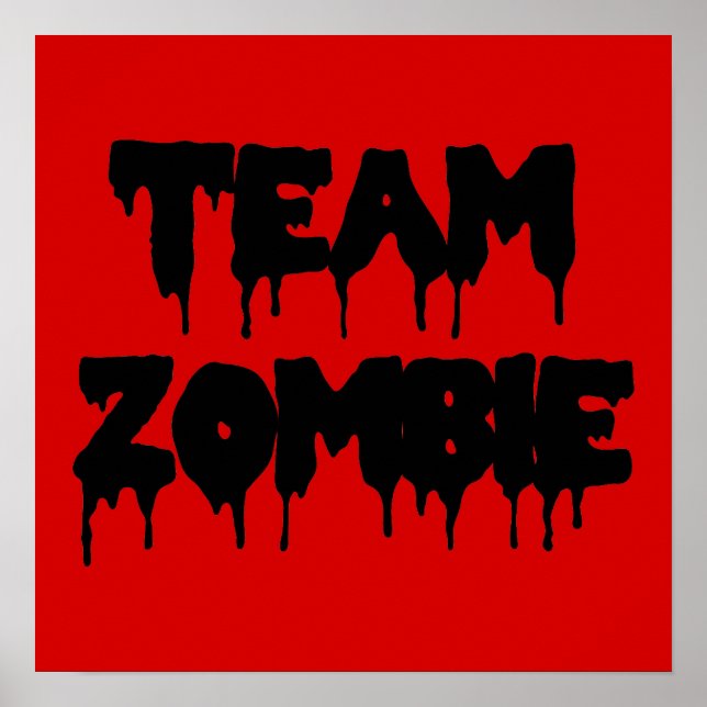 Póster Team Zombie (Frente)