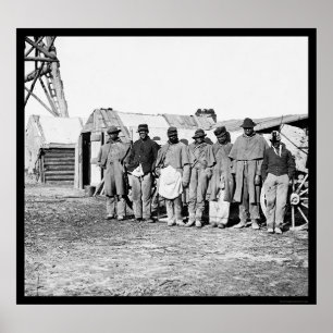 Póster Teamsters afroamericanos 1864