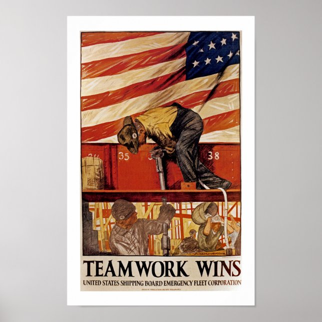 Póster TeamWork gana (Frente)