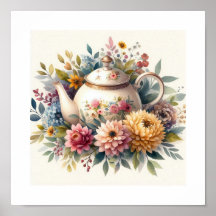 Teapot floral 5