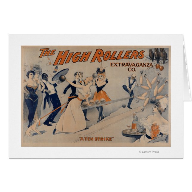 Poster teatral Fiesta de bolos (Anverso (Horizontal))