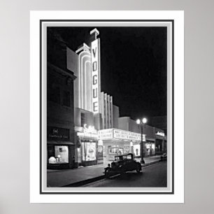 Póster Teatro 1935 de Vogue del LA