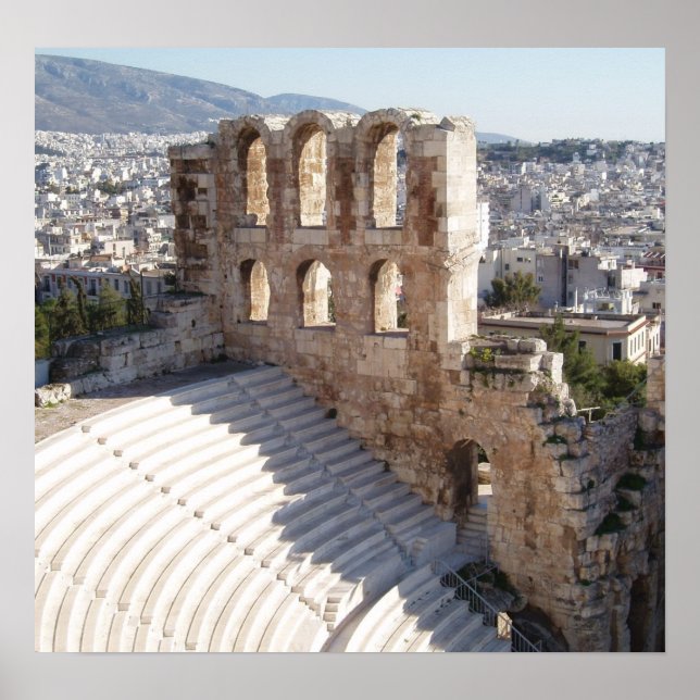 Póster Teatro Acrópolis / estadio impreso (Frente)