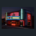 Póster Teatro Art Deco Rio, Overland Park, Kansas<br><div class="desc">Las luces de neón rosadas del Teatro de Río atraen a los cinéfilos que quieren disfrutar de las películas actuales en un esplendor vintage que recuerda el estilo de Palm Beach de los años 40. El teatro, en el centro de Overland Park, Kansas, fue restaurado y reabierto para exhibir películas...</div>