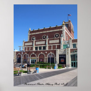 Póster Teatro Asbury Park Boardwalk Paramount
