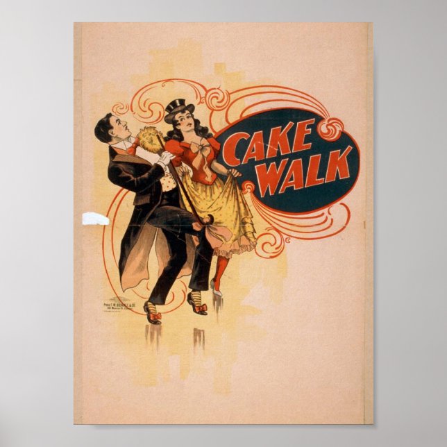 Póster Teatro Cake Walk Retro (Frente)
