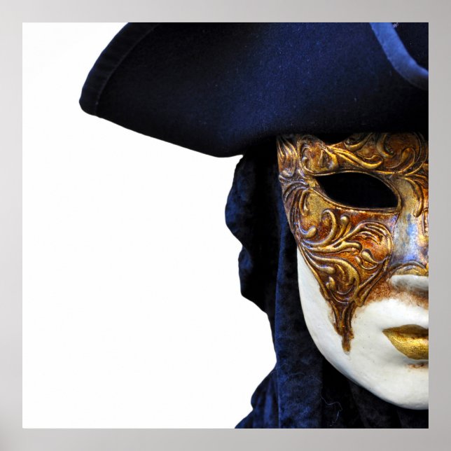 Póster Teatro Casanova Venecia Mask Square Poster (Frente)
