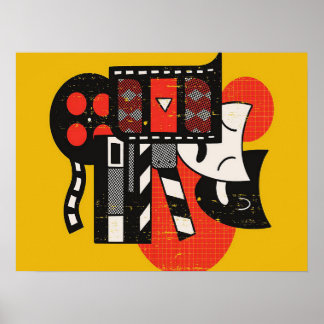 Póster Teatro de actuación abstracta| Teatro de teatro