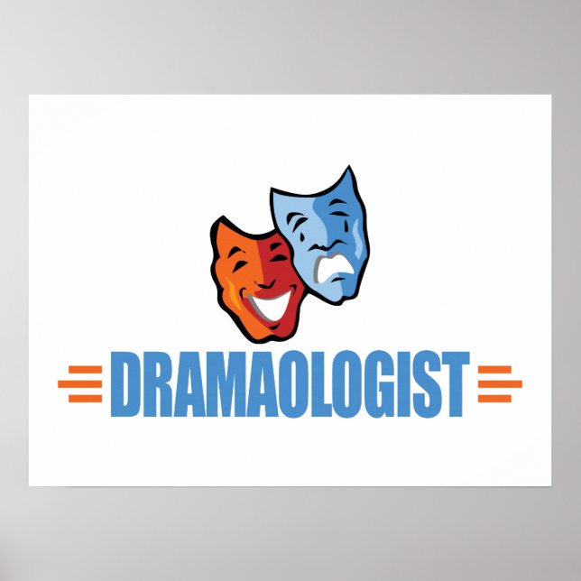 Póster Teatro de Drama divertido (Frente)