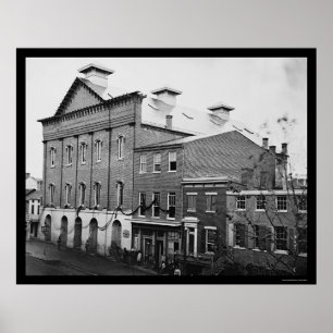 Póster Teatro de Ford, escena de la muerte de Lincoln 186