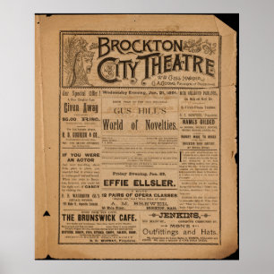 Póster Teatro de la ciudad de Brockton