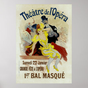 Póster Teatro de l'Opera ~ 1er Bal Masque