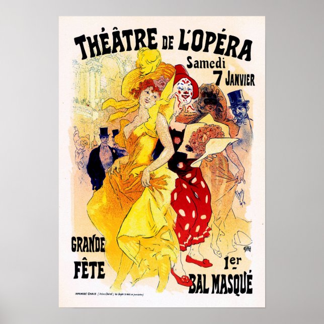 Póster TEATRO DE L'OPERA Jules Cheret (Frente)