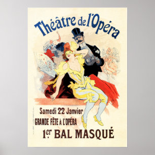 Póster TEATRO DE OPERA Teatro Publicidad Jules Cheret