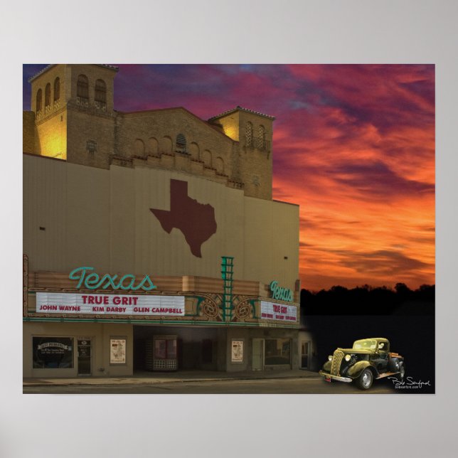 Póster Teatro de Texas San Angelo poster (Frente)