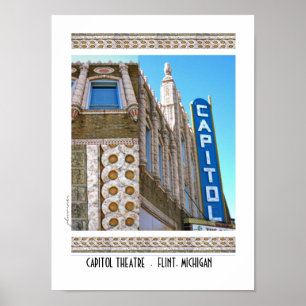 Póster Teatro del capitolio - pedernal, Michigan