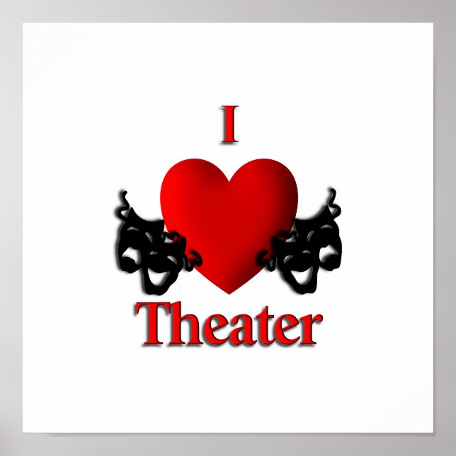 Póster Teatro I Heart (Frente)
