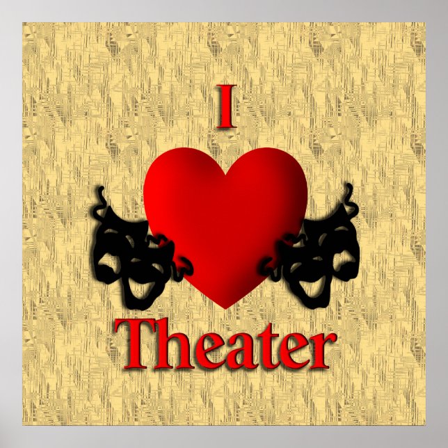 Póster Teatro I Heart (Frente)