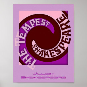 Póster Teatro La Obra Tempest Promo William Shakespeare