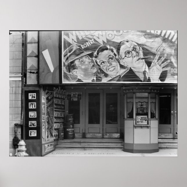 Póster Teatro Liberty, Nueva Orleans, 1935 (Frente)