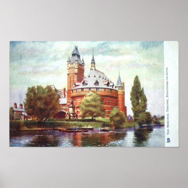 Póster Teatro Memorial Shakespeare, Stratford-upon-Avon (Frente)