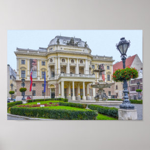 Póster Teatro Nacional Eslovaco, Bratislava, Eslovaquia