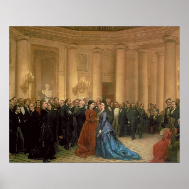 Póster Teatro Odeon, París, 1869 (aceite sobre lienzo) (Frente)