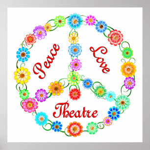 Póster Teatro Peace Love
