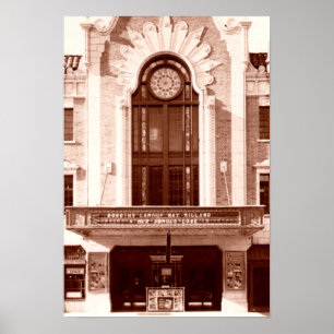 Póster Teatro Poncan de la ciudad de Ponca Oklahoma 1938