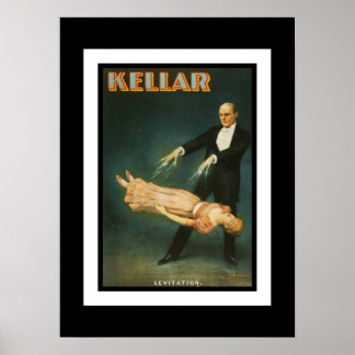Póster Teatro poster Vintage Kellar Magican