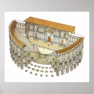 Póster Teatro romano