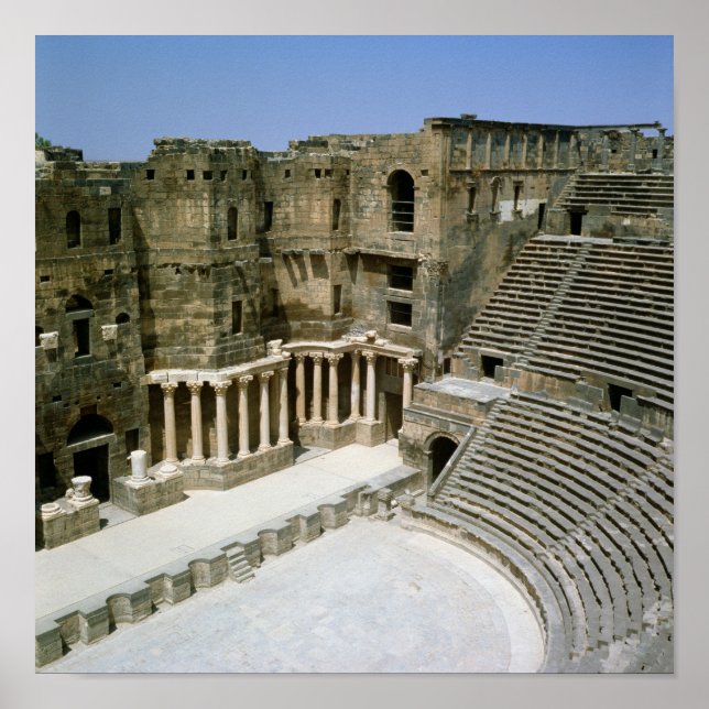 Póster Teatro romano en Bosra, Siria (Frente)