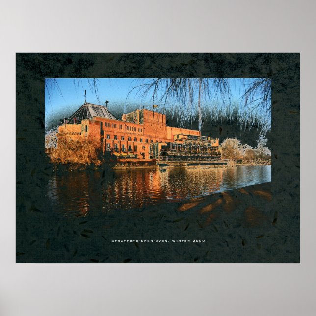 Póster Teatro Royal Shakespeare, Stratford-upon-Avon. (Frente)