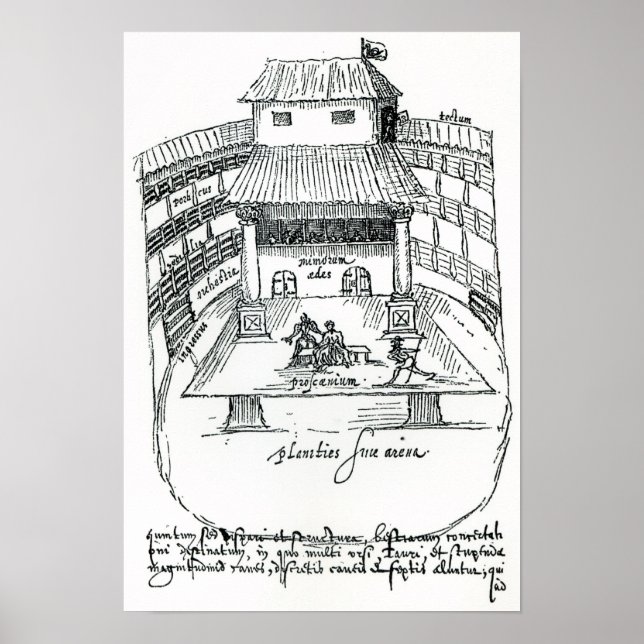 Póster Teatro Swan, Southwark (Frente)