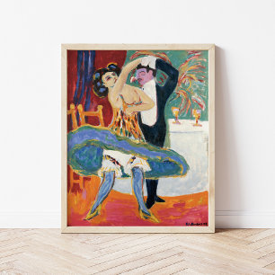 Póster Teatro Vaudeville   Ernst Ludwig Kirchner