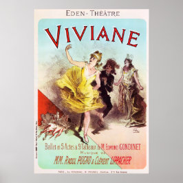 Póster Teatro VIANE Eden Viejo Ballet Francés Ópera de Da