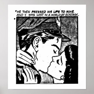 Póster Tebeos-Sueño del Poster-Vintage del amor 2