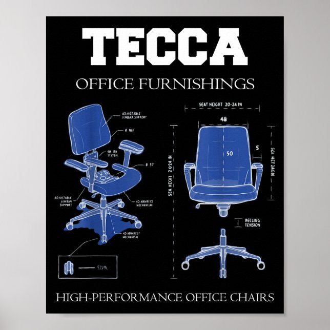 Póster Tecca Office Furnishings - High Performance Chairs (Frente)