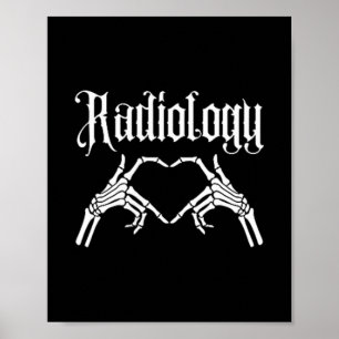 Póster Tech Have Big Hearts Radiology Funny Radiology Val