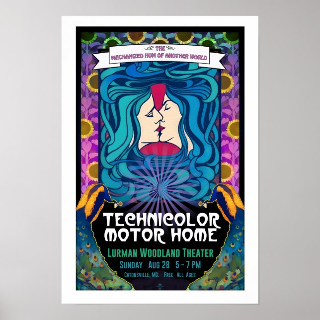 Póster Technicolor Motor Home Woodland Kiss (Frente)