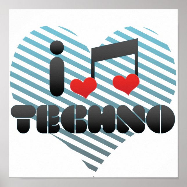 Póster Techno (Frente)