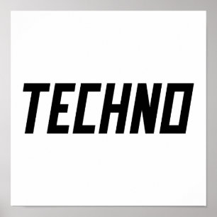 Póster TECHNO Music