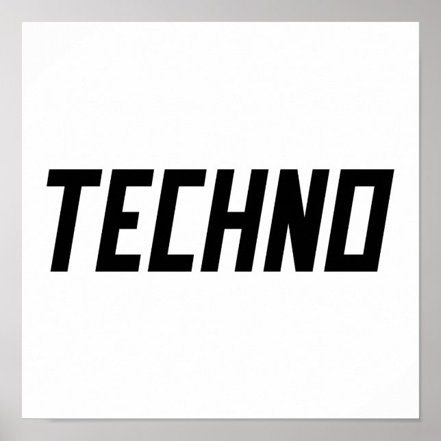 Póster TECHNO Music (Frente)