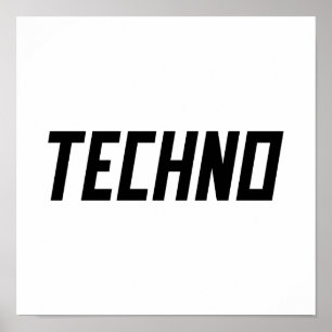 Póster TECHNO Music