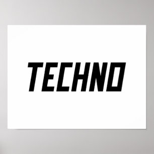 Póster TECHNO Music