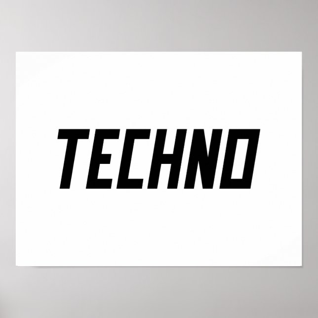 Póster TECHNO Music (Frente)