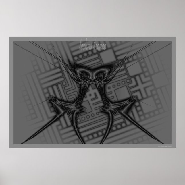 Póster techno trance (Frente)