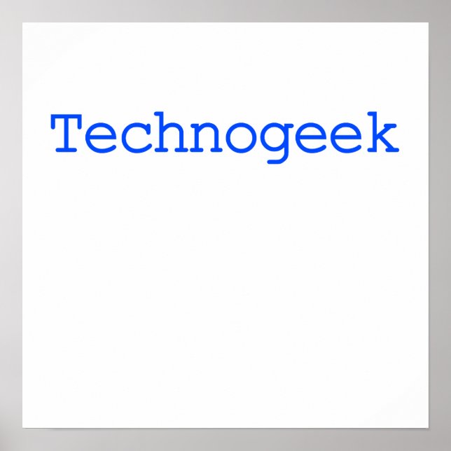 Póster Technogeek (Frente)