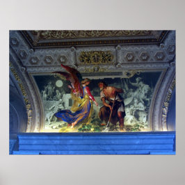 Póster Techo en el Museo Vaticano en Roma